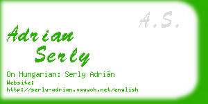 adrian serly business card
